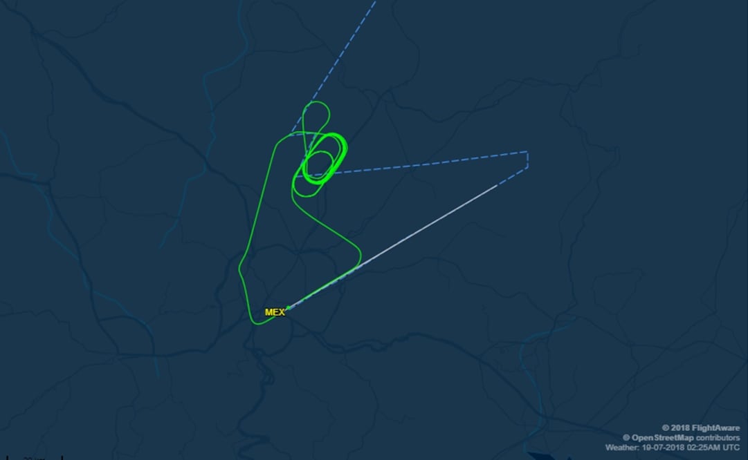 Registro de vuelo. Foto: Especial 