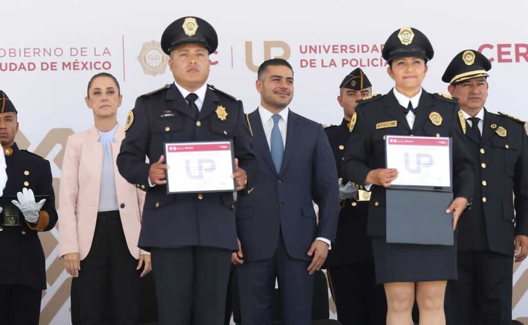 Los nuevos custodio penitenciarios son graduados de la Universidad de la Policía de la Secretaría de Seguridad Ciudadana. Foto: Especial 