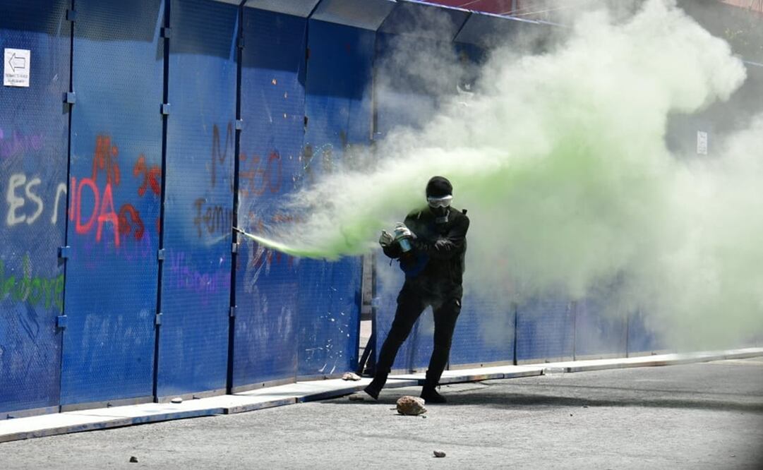 Protestas en la CDMX tras la muerte de Giovanni López en Jalisco. Foto: Hugo García
