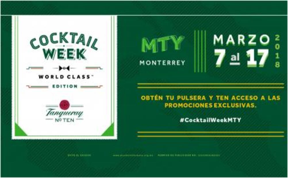 Cocktail Week llega por primera vez a Monterrey