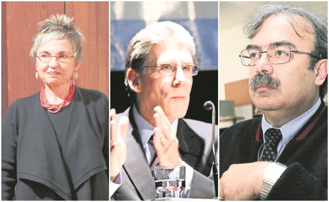 Concepción Company Company, especialista en sintaxis histórica; Julio Frenk, médico especialista en salud pública; José Antonio de la Peña, especialista en representaciones algebraicas (ARCHIVO EL UNIVERSAL)