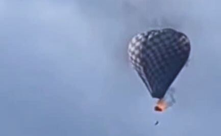 Globo aerostático se incendia y cae durante festival en Zacatecas; muere una persona