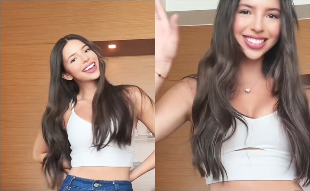 Ángela Aguilar grabando un TikTok con uno de sus más recientes sencillos; "El Equivocado".
Fotos: TikTok