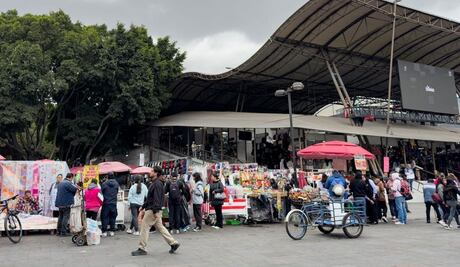 Aún hay ambulantes en la Plaza Pino Suárez