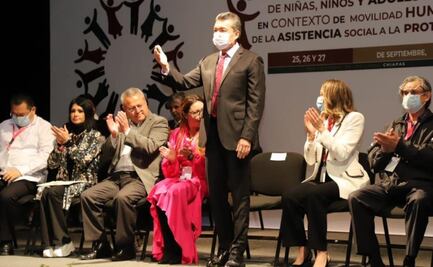 Inaugura Rutilio Escandón seminario para fortalecer atención a niñas, niños y adolescentes migrantes 