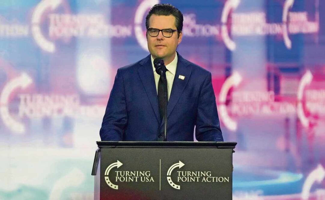 El exrepresentante republicano por Florida Matt Gaetz en un evento en Phoenix, el domingo pasado. Foto: Rick Scuteri / AP