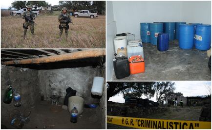 Desmantelan dos narcolaboratorios en Otumba 