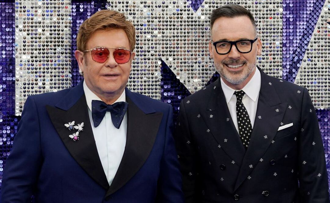 Elton John y su marido David Furnish. Foto: EFE