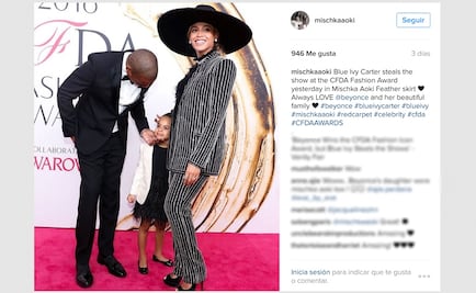 Hija de Beyoncé deslumbra con lujosa falda