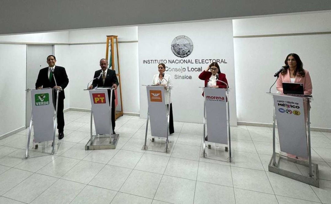 Debate de los candidatos al Senado de la República en Culiacán, Sinaloa. Foto: Especial