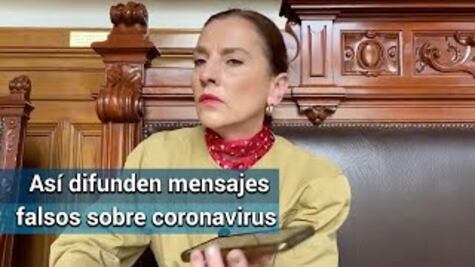 Advierte Beatriz Gutiérrez Müller de mensajes falsos sobre coronavirus