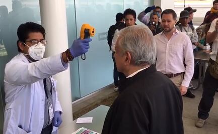 "¡Tengan para que aprendan!", dice AMLO al dar 35.6 de temperatura