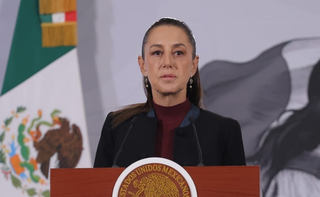 Claudia Sheinbaum en su conferencia matutina del 19 de diciembre de 2025. Foto: Gabriel Pano/EL UNIVERSAL