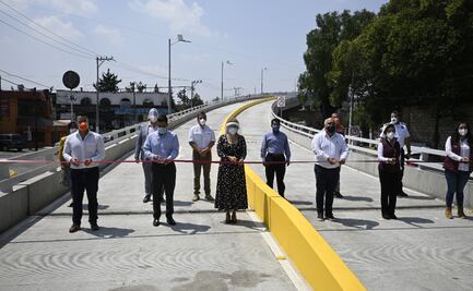 Inauguran puente vehicular en Atizapán en plena cuarentena por Covid