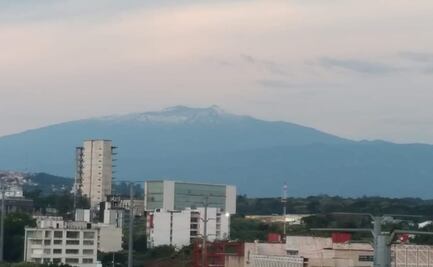 Registran nevadas en Cofre de Perote y Pico de Orizaba, Veracruz