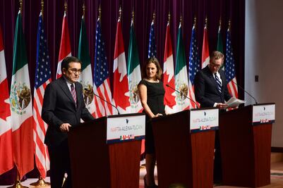 Canadá y México rechazarán plan de EU para TLCAN, sin dejar negociación: CNBC