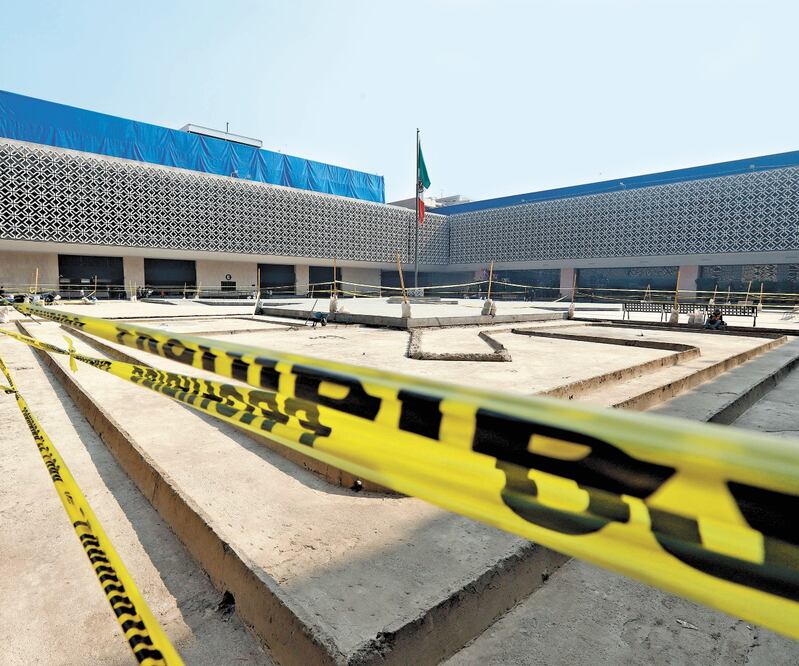 El jardín educativo de San Lázaro forma parte del proyecto para acercar a la ciudadanía al recinto, informó la secretaria general de la Cámara. Foto: BERENICE FREGOSO. EL UNIVERSAL