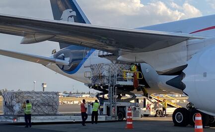 Sexto vuelo de China con insumos médicos llega a México
