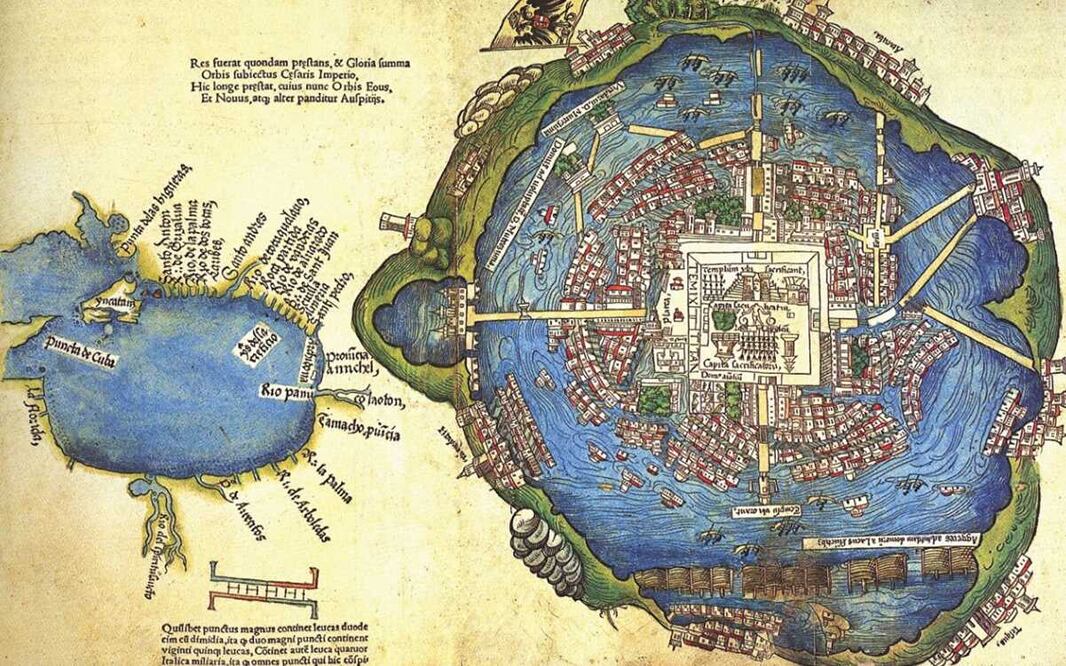 Mapa de Cortés. Foto: El Universal, archivo