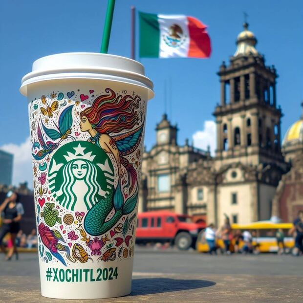La organización Sociedad Civil México publicó esta idea de diseño para el vaso. Foto: X @SocCivilMx