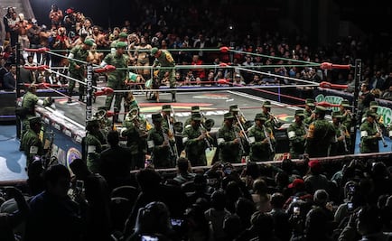 Luchadores se "rinden" ante el Ejército Mexicano