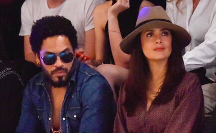 "Salma, te quiero mucho", dice Lenny Kravitz a Hayek