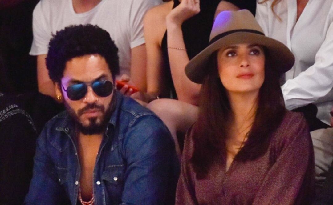 "Salma, te quiero mucho", dice Lenny Kravitz a Hayek