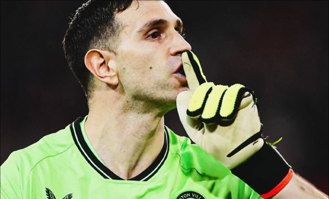 El 'Dibu' Martínez mandó a callar a la afición del Lille / Foto: Especiales