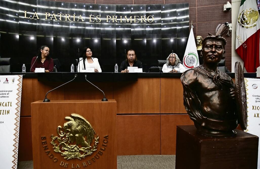 En el evento, se recordó a Xicohténcatl como un estratega. Foto Especial