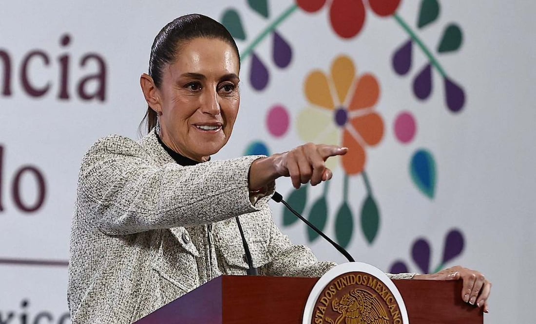 Conferencia del pueblo con la presidenta Claudia Sheinbaum en palacio nacional. Fotos: Berenice Fregoso / EL UNIVERSAL