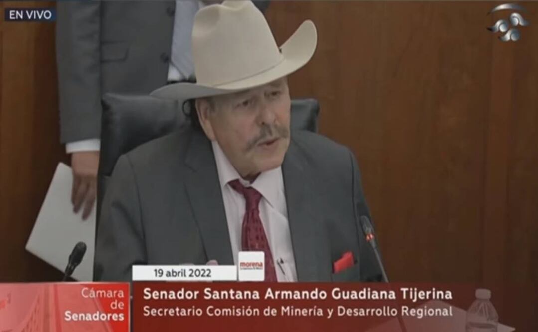 Armando Guadiana, senador de Morena, criticó la premura de la discusión de la Ley Minera. Foto: Senado de la República