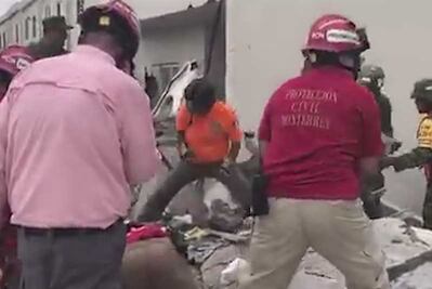 Reportan derrumbe en Monterrey; hay al menos 10 personas atrapadas