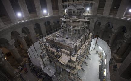 La restauración que evita que la tumba de Jesús sea una "montaña de arena"