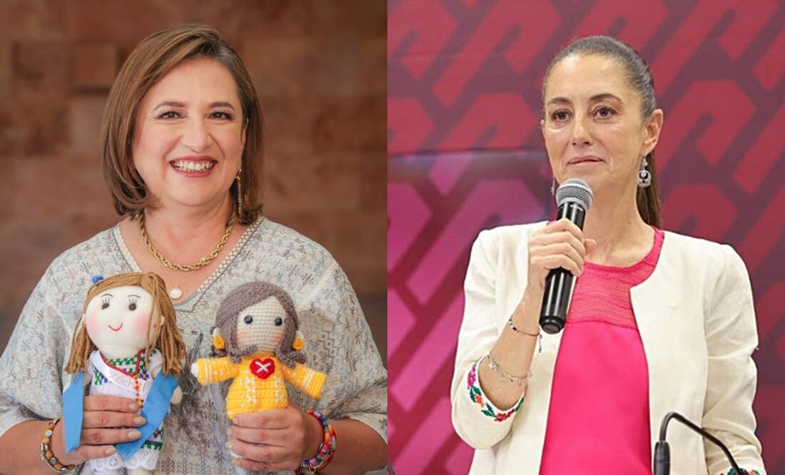 Claudia y Xóchitl, virtuales candidatas de las elecciones de 2024. Foto: Twitter