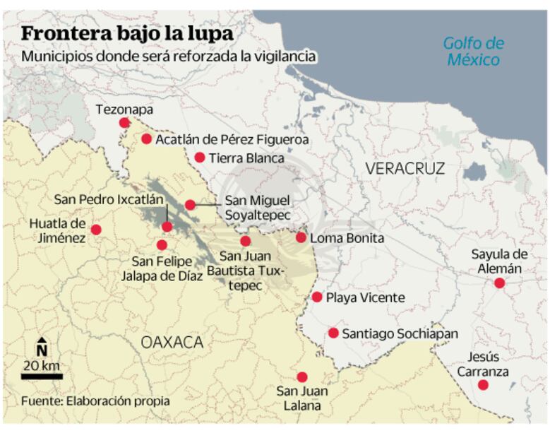 Pactan Oaxaca y Veracruz reforzar la seguridad