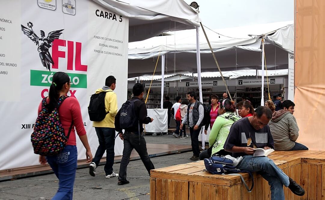 La edición XVI de la FIL Zócalo ofrecerá más de mil 200 actividades entre presentaciones editoriales y conferencias. Foto: Archivo EL UNIVERSAL