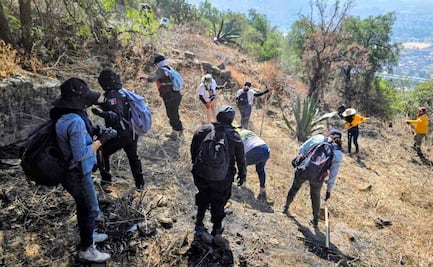 Realizan jornada de búsqueda en Cerro del Chiquihuite; participan familias, colectivos y autoridades capitalinas