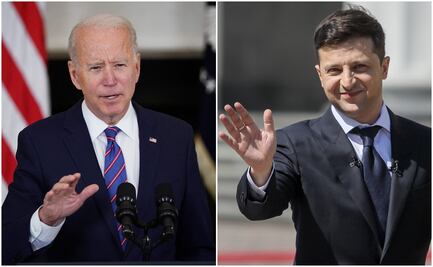 Biden habla con Zelenski y brinda "apoyo inquebrantable" a Ucrania ante Rusia