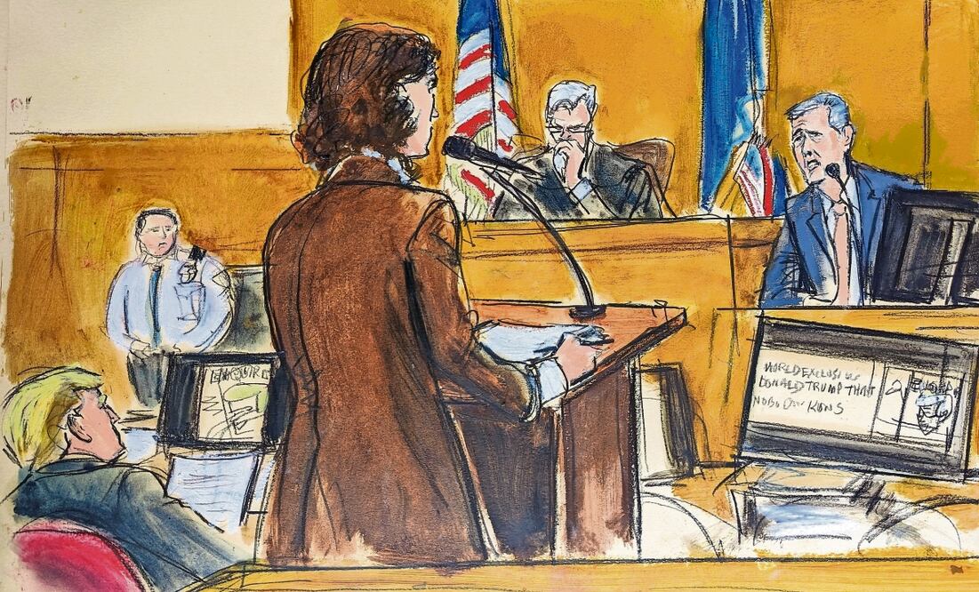 Michael Cohen, al testificar en el juicio contra Donald Trump en el tribunal de Manhattan. Foto: Elizabeth Williams | AP