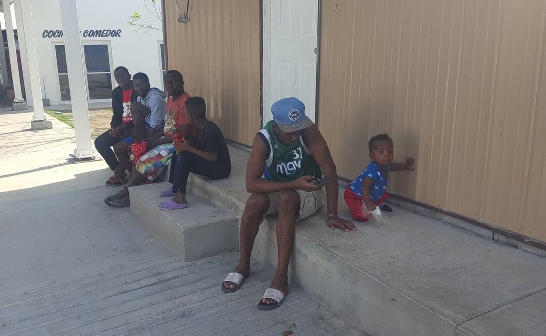 A 38 grados centígrados y con una sensación térmica de 47, en las Casas Senda de Vida en Reynosa, Tamaulipas se albergan alrededor de mil 700 migrantes. Foto: especial