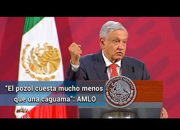 El pozol es más sano y cuesta menos que un refresco o una caguama: AMLO