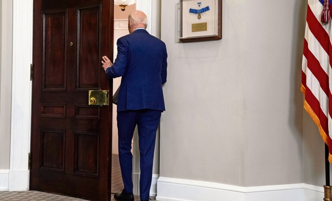 El presidente Joe Biden, quien se recupera de Covid-19, decidió poner fin a su campaña por la reelección. Los comicios son el 5 de noviembre Foto: Evan Vucci AP