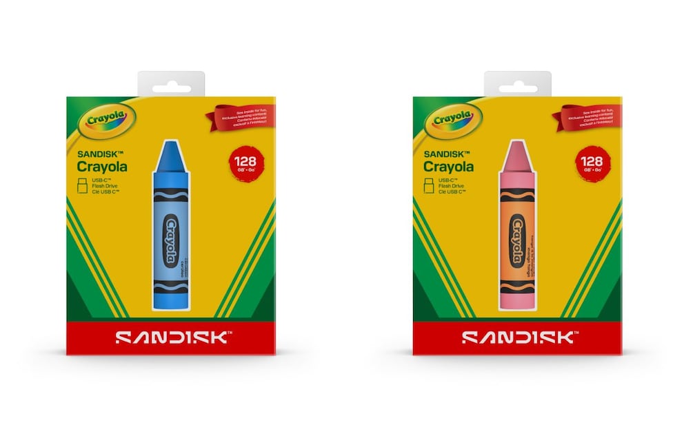 Sandisk lanza memoria en forma de Crayola; precio y disponibilidad. Imagen: Sandisk