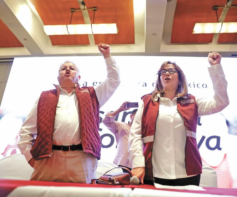 Yeidckol Polevnsky afirmó que el único órgano partidista facultado para convocar un congreso es el CEN. Foto: IVÁN STEPHENS. EL UNIVERSAL