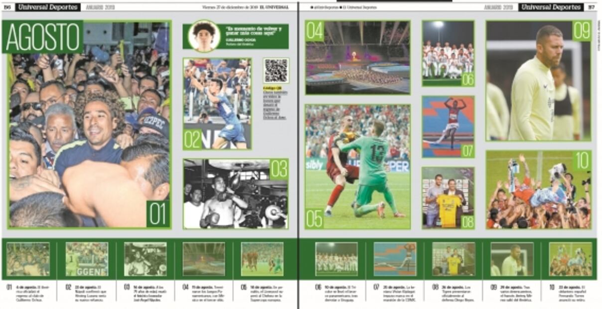 Anuario El UNIVERSAL Deportes: Lo mejor del mes de agosto