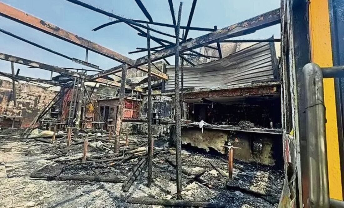 Los dueños de los restaurantes quemados en Coatzacoalcos, Veracruz, pidieron que se actúe contra el cobro de piso. Foto: Especial