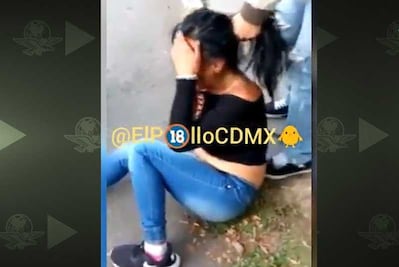 Dan golpiza a presunta asaltante en Iztapalapa