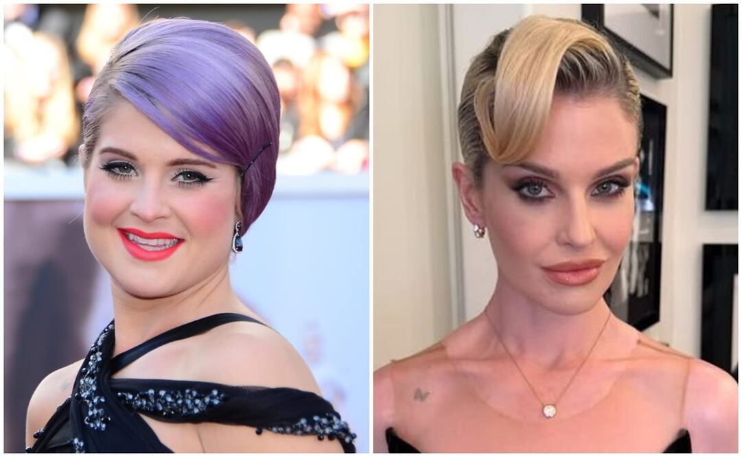 Kelly Osbourne en 2023 y en 2025. Fotos: FREDERIC J. BROWN - AFP/Instagram kellyosbourne