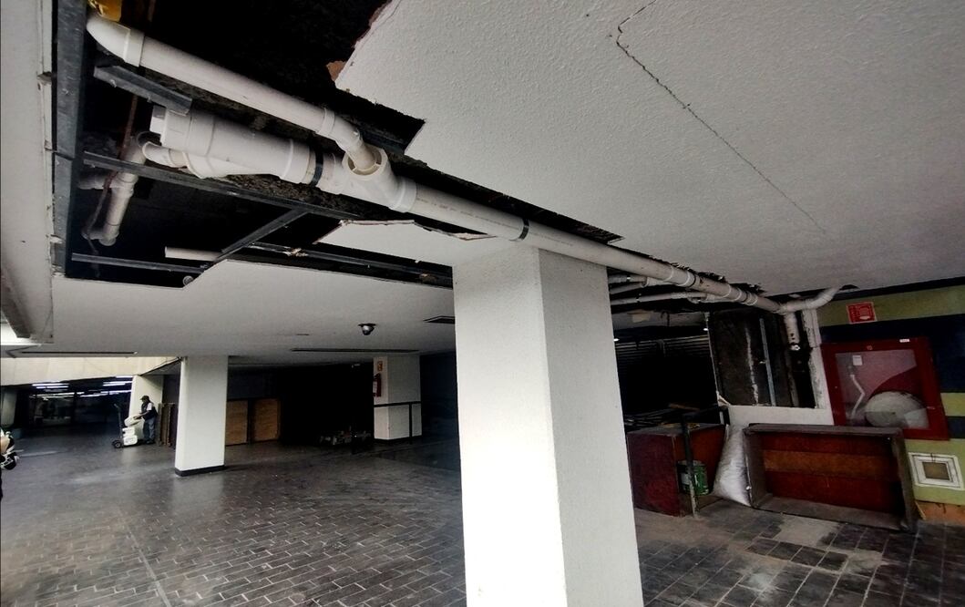 Imagen del interior de la Escuela de Música Vida y Movimiento del Centro Ollin Yoliztli se encuentran en un estado deplorable, el jueves 6 de noviembre de 2025. Foto: Fernanda Rojas/EL UNIVERSAL