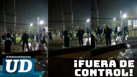 Jugador de Futbol 7 agrede a rival con brutal batazo